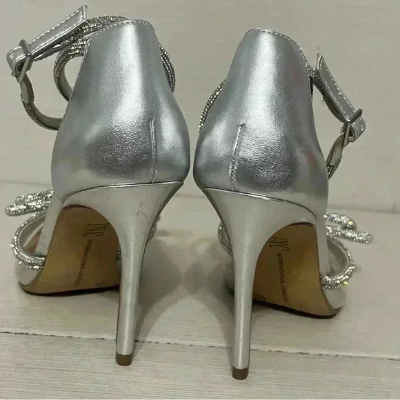 inc international concepts Women Slingback Stiletto Dress Pump Silver Bling 6M - Picture 5 of 13